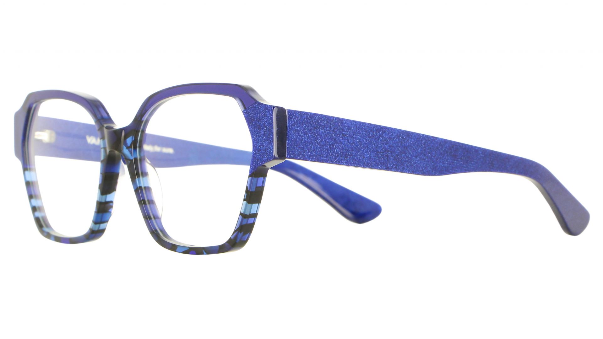 VANNI Eyeglasses FRAMES ONLY V824 C46 53/15/140 BLUE & RED full rim rectangle VANNI Uomo V4114 Eyeglasses - Vanni Eyewear Authorized  main image 4